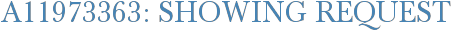 A11973363: Showing Request