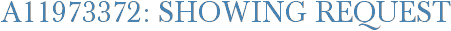 A11973372: Showing Request