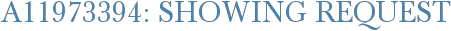A11973394: Showing Request