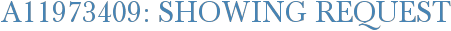 A11973409: Showing Request