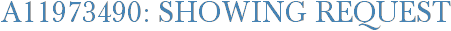 A11973490: Showing Request