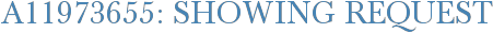 A11973655: Showing Request
