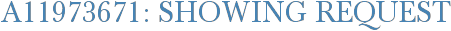 A11973671: Showing Request