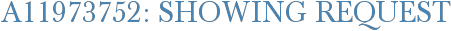 A11973752: Showing Request
