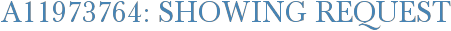 A11973764: Showing Request
