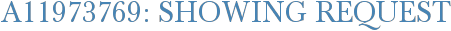 A11973769: Showing Request
