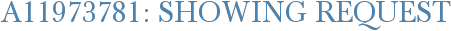 A11973781: Showing Request
