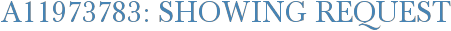 A11973783: Showing Request