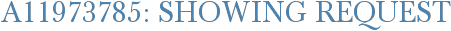 A11973785: Showing Request