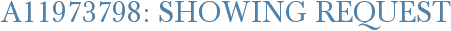 A11973798: Showing Request