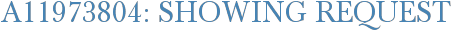 A11973804: Showing Request
