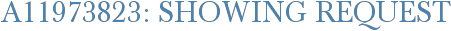 A11973823: Showing Request