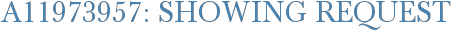 A11973957: Showing Request