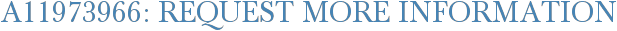 A11973966: Request More Information