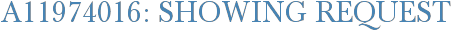 A11974016: Showing Request