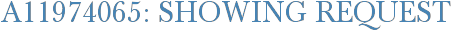 A11974065: Showing Request