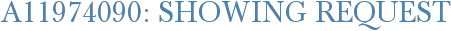 A11974090: Showing Request