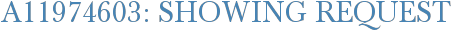 A11974603: Showing Request