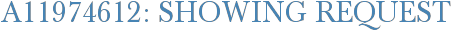 A11974612: Showing Request