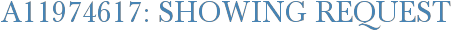 A11974617: Showing Request