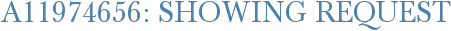 A11974656: Showing Request