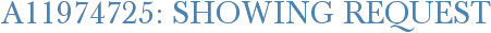 A11974725: Showing Request