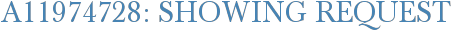 A11974728: Showing Request
