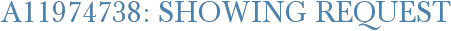 A11974738: Showing Request