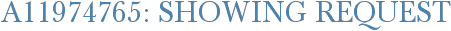 A11974765: Showing Request