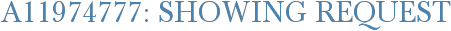 A11974777: Showing Request