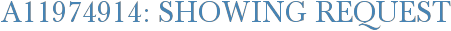 A11974914: Showing Request