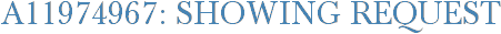 A11974967: Showing Request