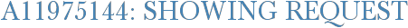 A11975144: Showing Request