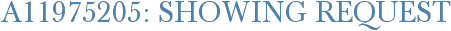 A11975205: Showing Request
