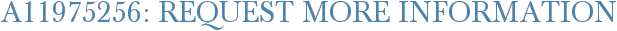 A11975256: Request More Information