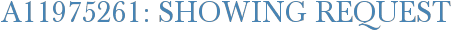 A11975261: Showing Request