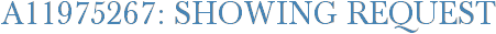 A11975267: Showing Request