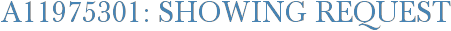 A11975301: Showing Request