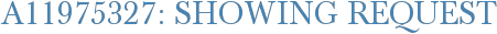 A11975327: Showing Request