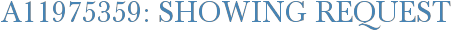 A11975359: Showing Request