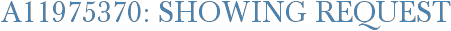 A11975370: Showing Request