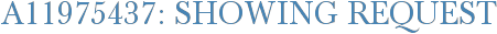 A11975437: Showing Request