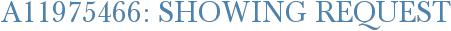 A11975466: Showing Request