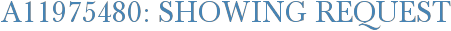 A11975480: Showing Request