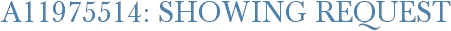 A11975514: Showing Request