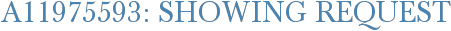 A11975593: Showing Request