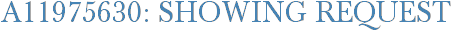 A11975630: Showing Request