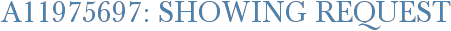 A11975697: Showing Request