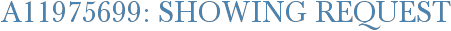 A11975699: Showing Request