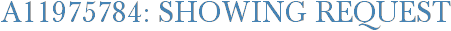 A11975784: Showing Request